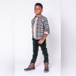 Appaman Blue and Brown Plaid Shirt